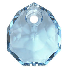 Swarovski Crystal, #6436 Swarovski Majestic Pendant 9mm, Aquamarine (1 Piece)