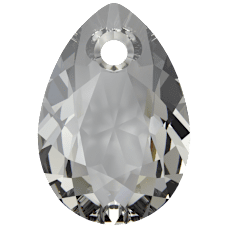 Swarovski 6433 12mm Pear Cut Pendant Crystal Urban Grey (1 Piece)