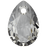 Swarovski 6433 12mm Pear Cut Pendant Crystal Urban Grey (1 Piece)
