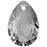 Swarovski 6433 16mm Pear Cut Pendant Crystal Urban Grey (1 Piece)