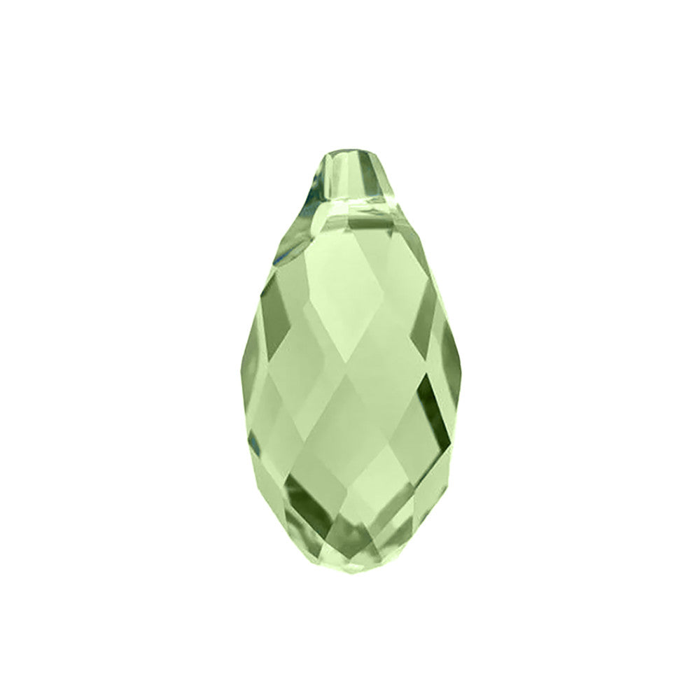 PRESTIGE Crystal, #6010 Briolette Pendant 13mm, Sunshine Peridot (1 Piece)