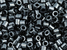 Miyuki 8/0 Metallic Hematite Delica Seed Beads, 2.5-Inch Tube