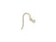 Gold-Filled Flat Earwire with 3mm Bead (2 Pieces)