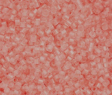 Cylin Seed Beads 11/0 - 25g Bag - Glow in the Dark - Coral