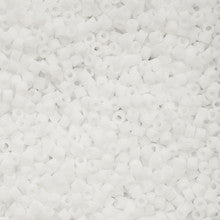 Cylin Seed Beads 11/0 - 25g Bag - Matte White Macaron