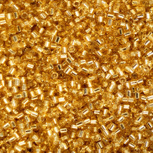 Cylin Bead 11/0 25g Bag - Silver-Lined Gold