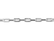Sterling 040 Long Diamond Cut Cable Chain by the Foot (1 Foot)