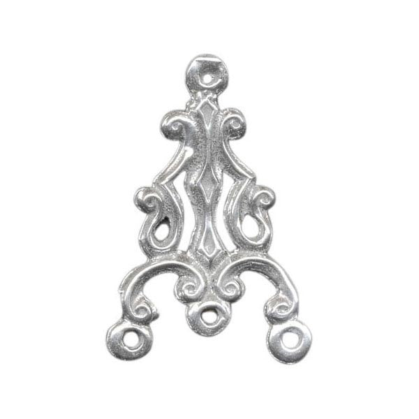 Sterling Silver Filigree, Deco Vines (1 Piece)