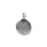 Metal Charm, Blank Round 16.5x11.5mm, Antiqued Pewter, by TierraCast (1 Piece)
