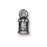Crimp Cord End, Palace Dome 10.5mm Fits 2mm Cord, Antiqued Pewter, by TierraCast (2 Pieces)