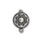 Magnetic Clasp, Lotus 14x20.5mm, Antiqued Pewter, by TierraCast (1 Set)