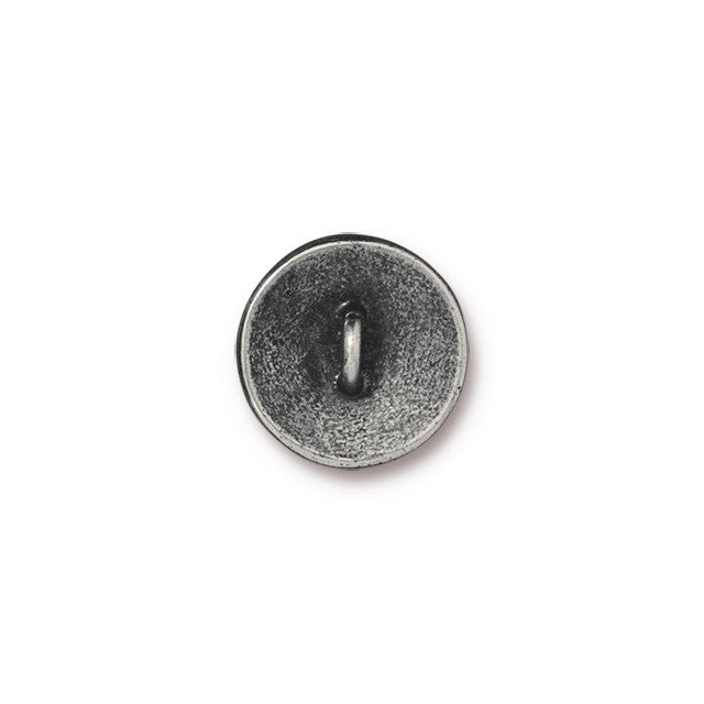 Button, Thistle 14.5mm, Antiqued Pewter, by TierraCast (1 Piece)