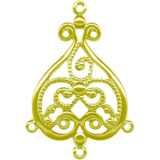 Raw Brass Filigree, Fancy Spade