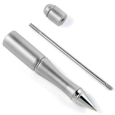 Metal Bead Pen - Satin Silver