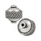 14mm Silver Plated Bali Style Round Large Hole Beads (5 Pieces)