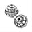 11mm Silver Plated Bali Style Round Beads (5 Pieces)