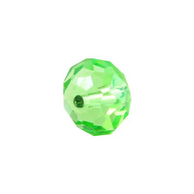 6mm Peridot Rondelle Crystal Beads
