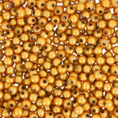 4mm Gold Miracle Bead (25 Pieces)