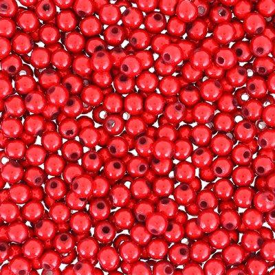 4mm Red Miracle Bead (25 Pieces)