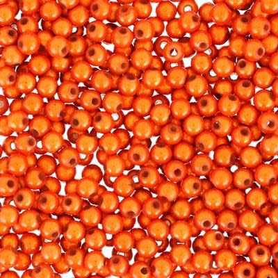 4mm Orange Miracle Bead (25 Pieces)