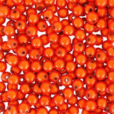 6mm Orange Miracle Bead