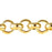 2.5mm Gold Plated Rolo Chain by the Foot