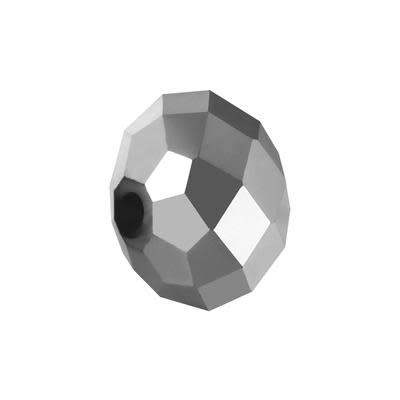 8mm Metallic Silver Rondelle Chinese Crystal Beads Strand