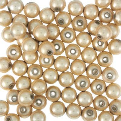 8mm Ivory Miracle Beads (10 Pieces)