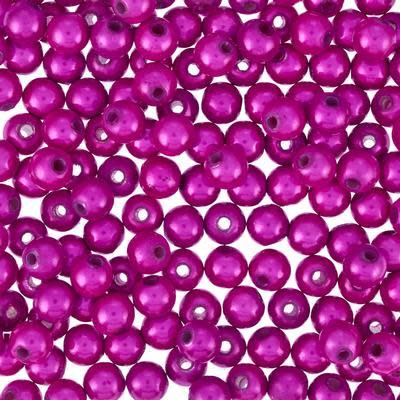 6mm Fuchsia Miracle Bead