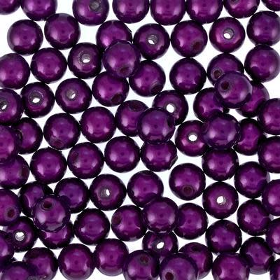 8mm Purple Miracle Beads (10 Pieces)