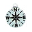 13mm Silver Compass Pewter Charm