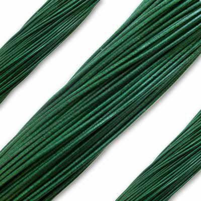 2mm Dark Green Leather Cord (2 Meters)