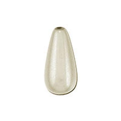 15mm Tear Drop Ivory Miracle Bead (10 Pieces)