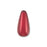 15mm Tear Drop Red Miracle Bead (10 Pieces)
