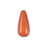 15mm Tear Drop Orange Miracle Bead (10 Pieces)