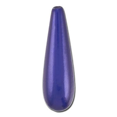 30mm Tear Drop Royal Blue Miracle Bead (5 Pieces)