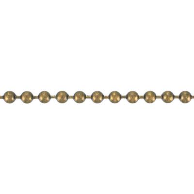 3.2mm Antique Brass Ball Chain by the Foot