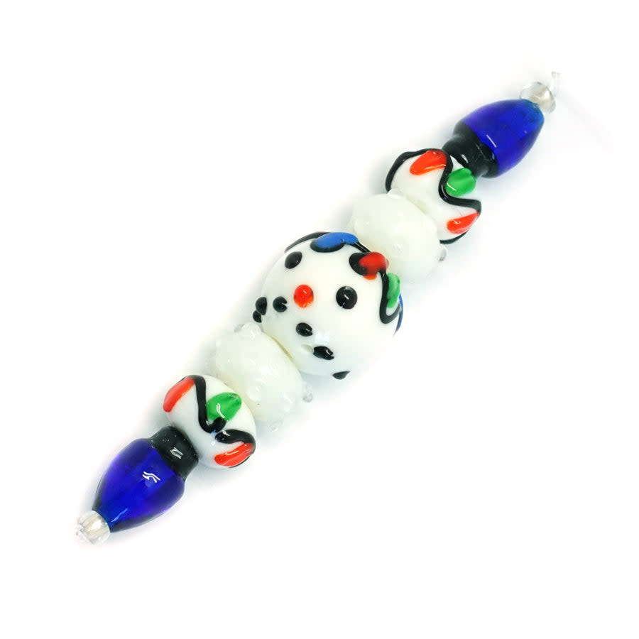 Trimming the Tree Lampwork Bead Set