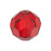 10mm Red Round 32-Facet Crystal Glass Beads