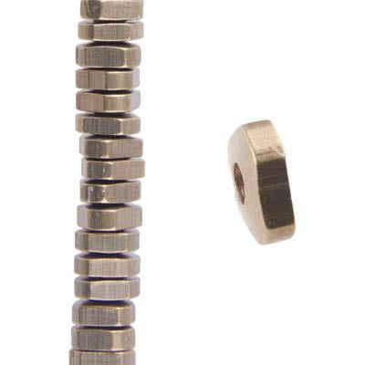 1x4.5mm Triangle Brass Spacer Beads