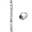 3.5mm Faceted Bicone Silver-Plated Brass Beads
