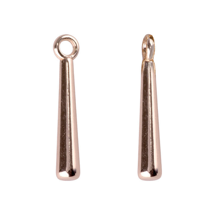 26mm Long Dangle Charms from the Global Collection - Gold Plated (10 Pieces)