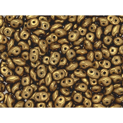 Matubo SuperDuo 2 x 5mm ColorTrends Saturated Metallic Ceylon Yellow 2-Hole Seed Bead 2.5-Inch Tube