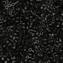 Cylin Seed Beads 11/0 - 25g Bag - Opaque Black
