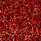 Cylin Seed Beads 11/0 - 25g Bag - Silver-Lined Ruby Red