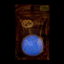 Cylin Seed Beads 11/0 - 25g Bag - Glow in the Dark - Violet AB