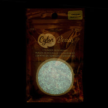 Cylin Seed Beads 11/0 - 25g Bag - Glow in the Dark - Purple AB