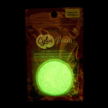 Cylin Seed Beads 11/0 - 25g Bag - Glow in the Dark - Yellow Neon