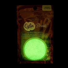 Cylin Seed Beads 11/0 - 25g Bag - Glow in the Dark - Light Green AB