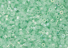 Cylin Seed Beads 11/0 - 25g Bag - Glow in the Dark - Green AB